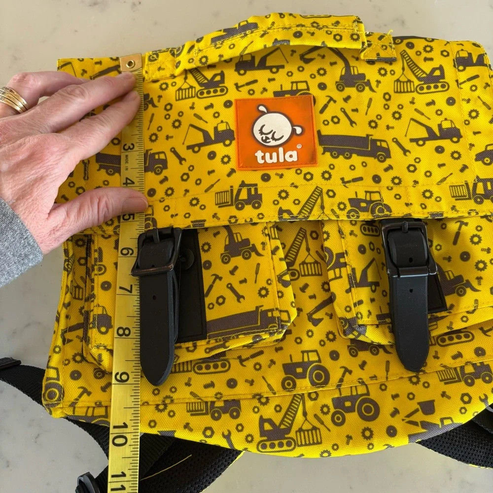 Tula Yellow Construction Themed Backpack‎